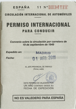 Permiso internacional para conducir Permiso internacional para conducir