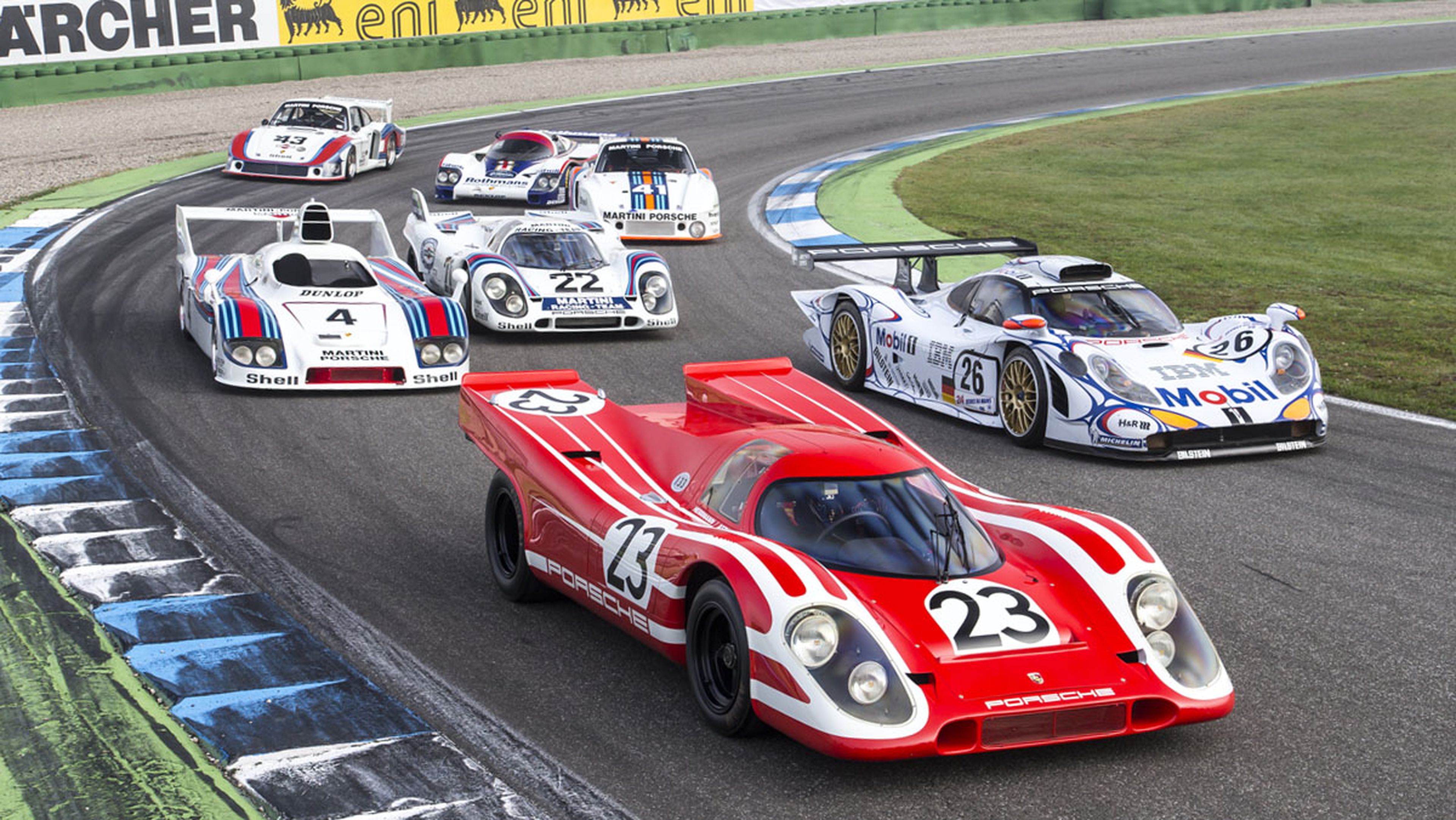 Los ganadores de Le Mans: 917K, GT1, 936, 917K, 935, 956 y 962