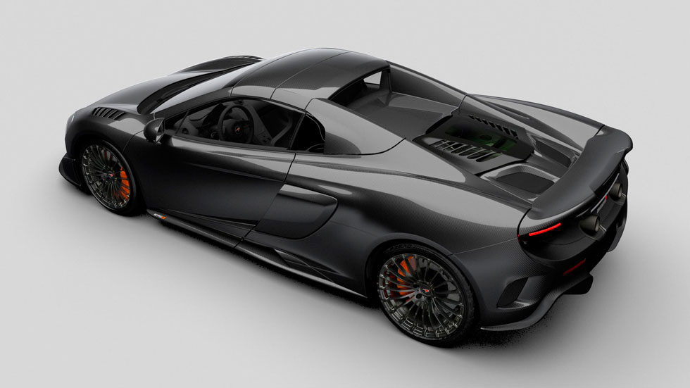 McLaren 675LT Spider MSO Carbono trasera McLaren 675LT Spider MSO Carbono trasera fibra