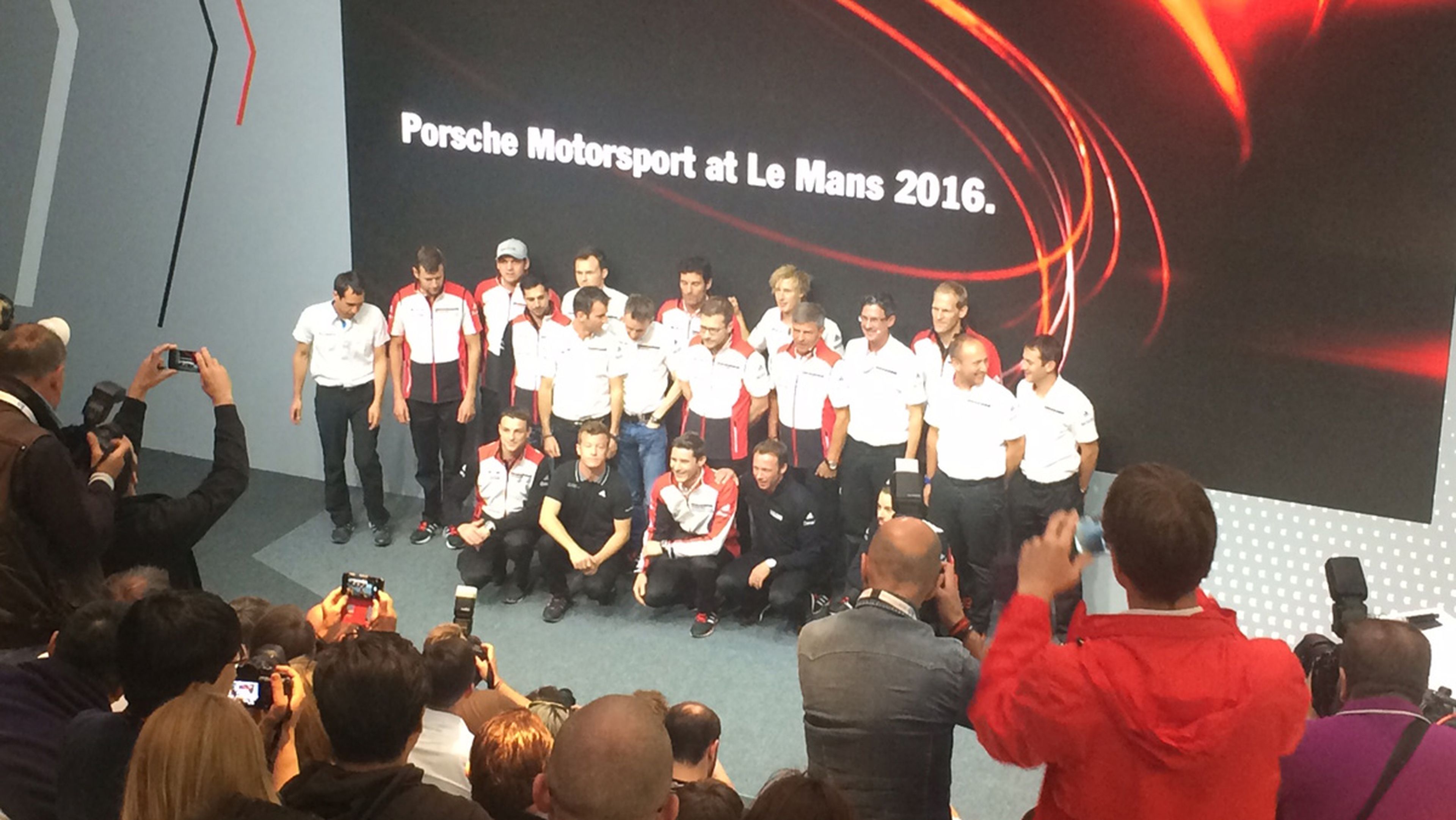 Porsche en las 24 horas de Le Mans 2016, rueda de prensa