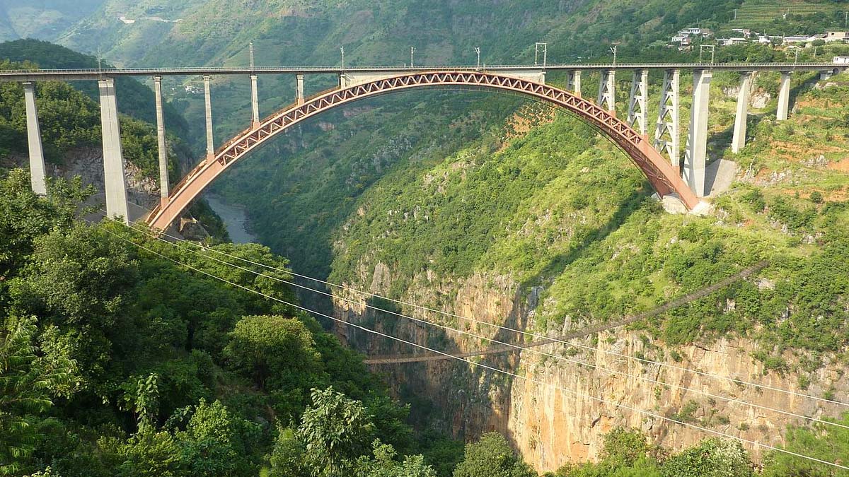 El tren ferroviario más alto del mundo Sí, sí, también en China