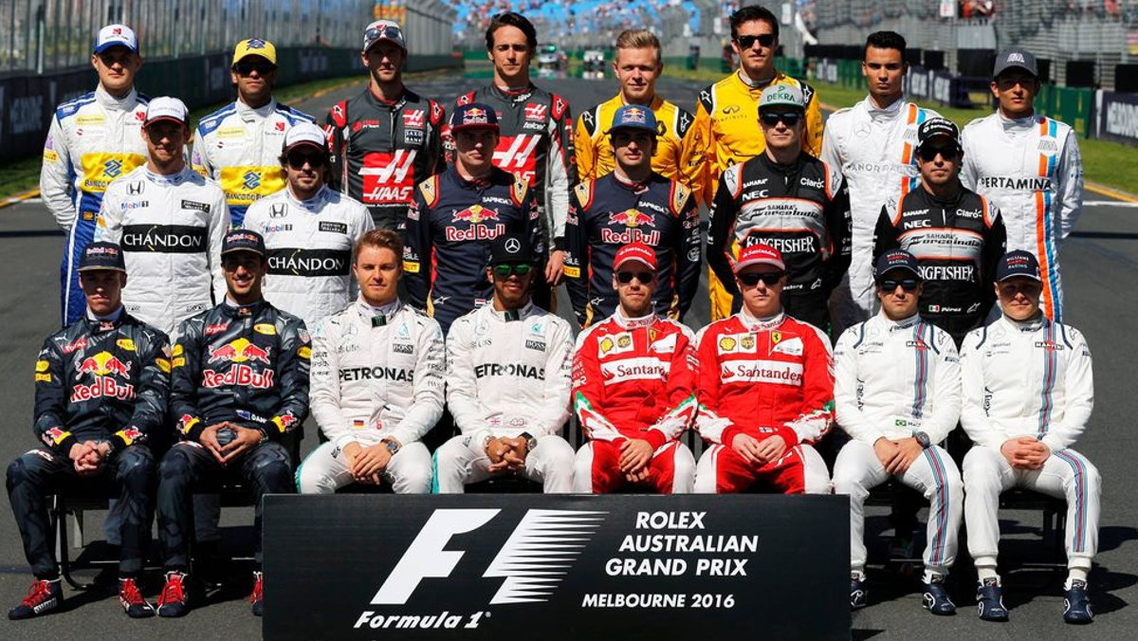 Los 10 mejores pilotos de F1 en 2016