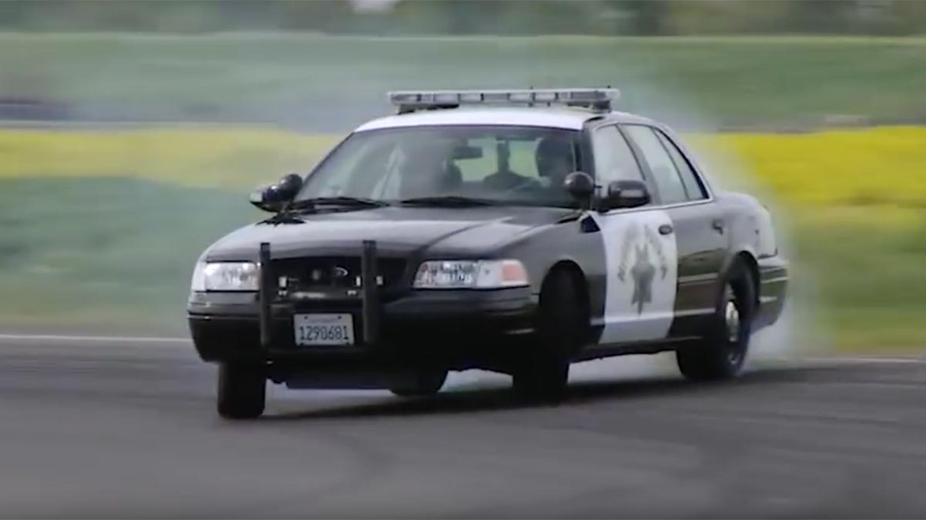 coche de policia drift