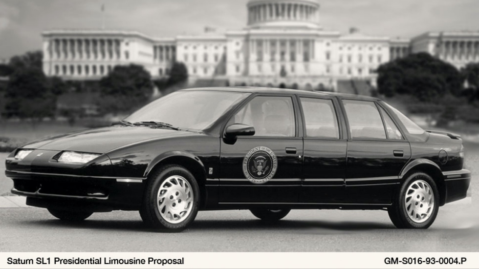 4. 1993 Saturn SL1 State Car para el presidente Bill Clinton 4. 1993 Saturn SL1 State Car para el presidente Bill Clinton