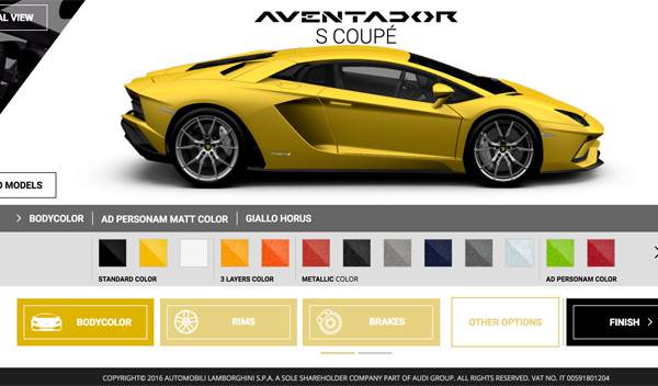 Configurador Aventador S Configurador Aventador S
