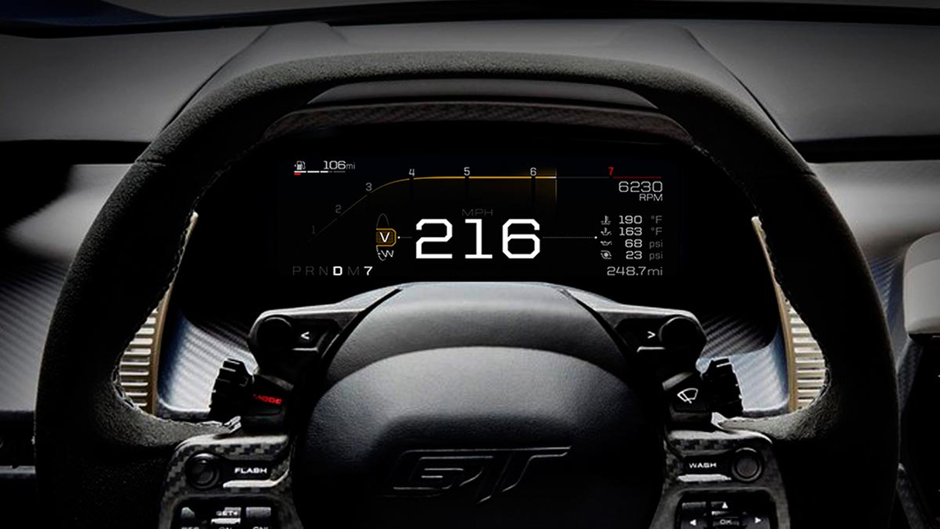 Cuadro de mandos digital Ford GT