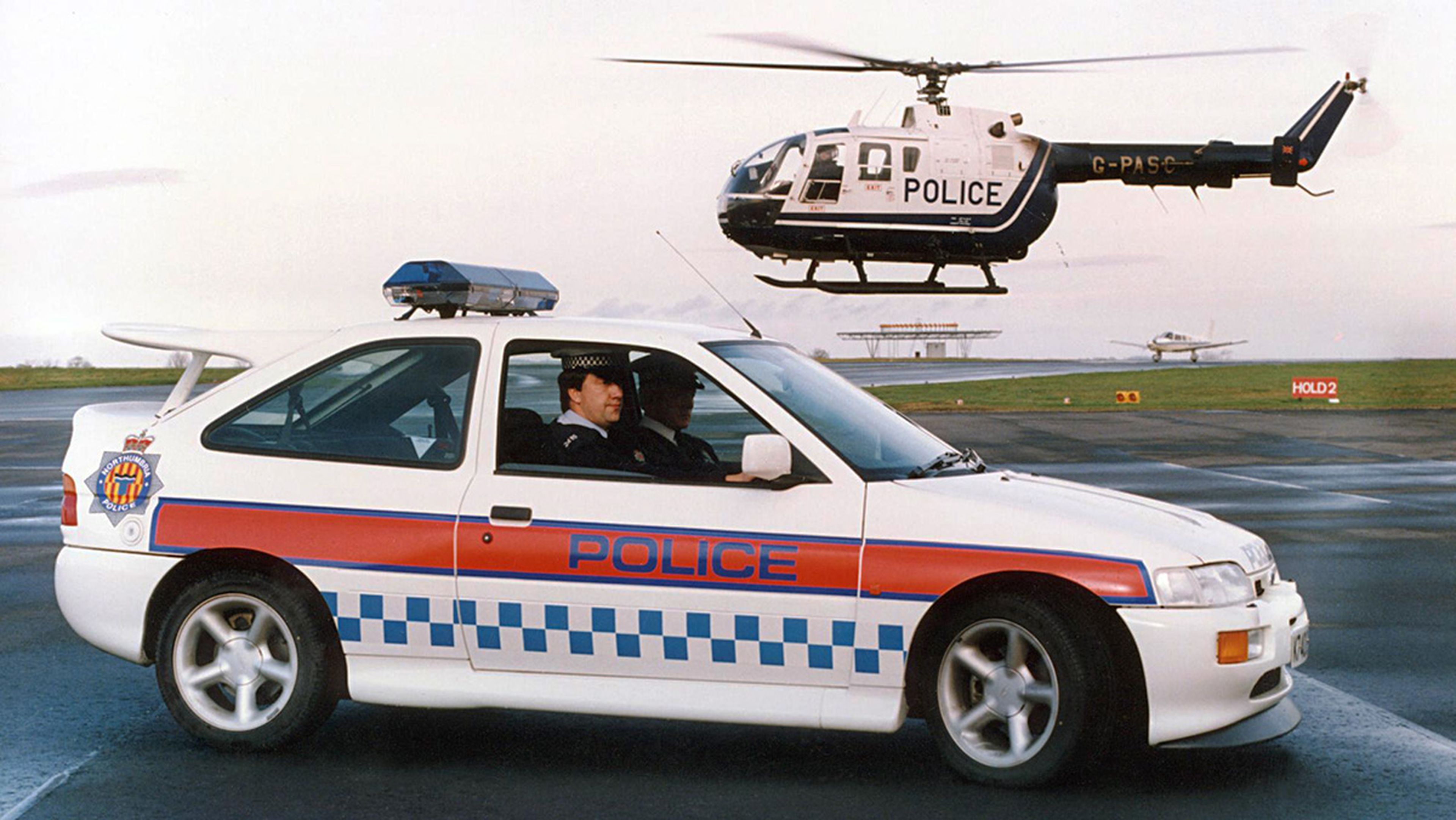 El Ford Escort RS Cosworth de la Policía