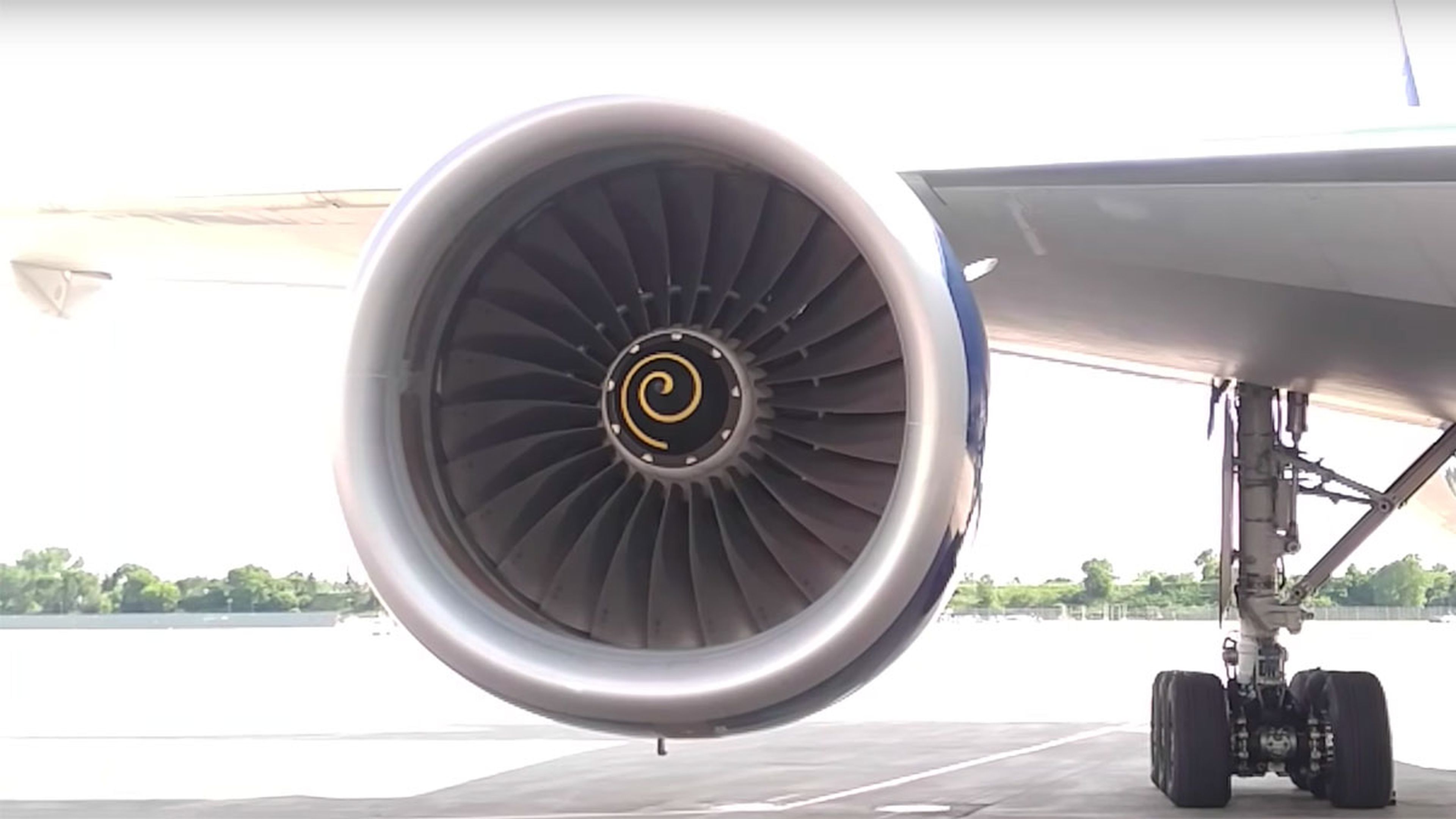 Fotos espirales motor avión