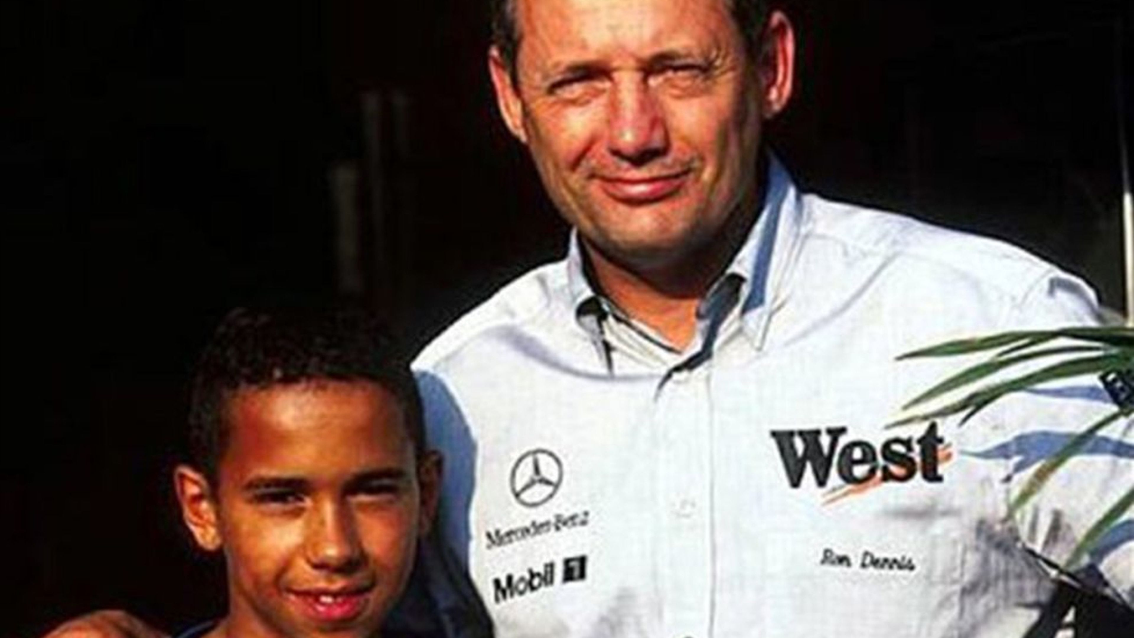 Lewis Hamilton y Ron Dennis