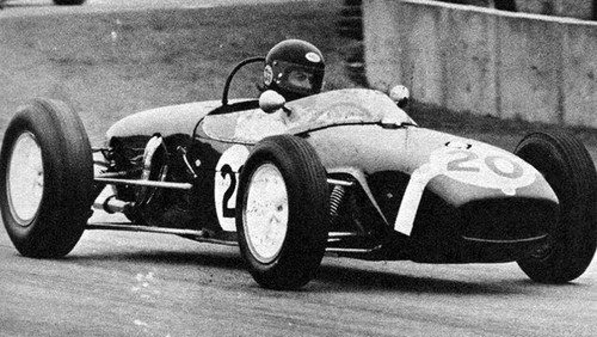 Lotus 18 del 61 pilotado por Harrison en Donington 1979 Lotus 18 del 61 pilotado por Harrison en Donington 1979
