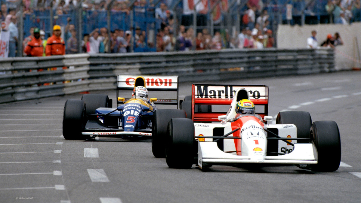 SENNA VS MANSELL MONACO 1991 SENNA VS MANSELL MONACO 1991