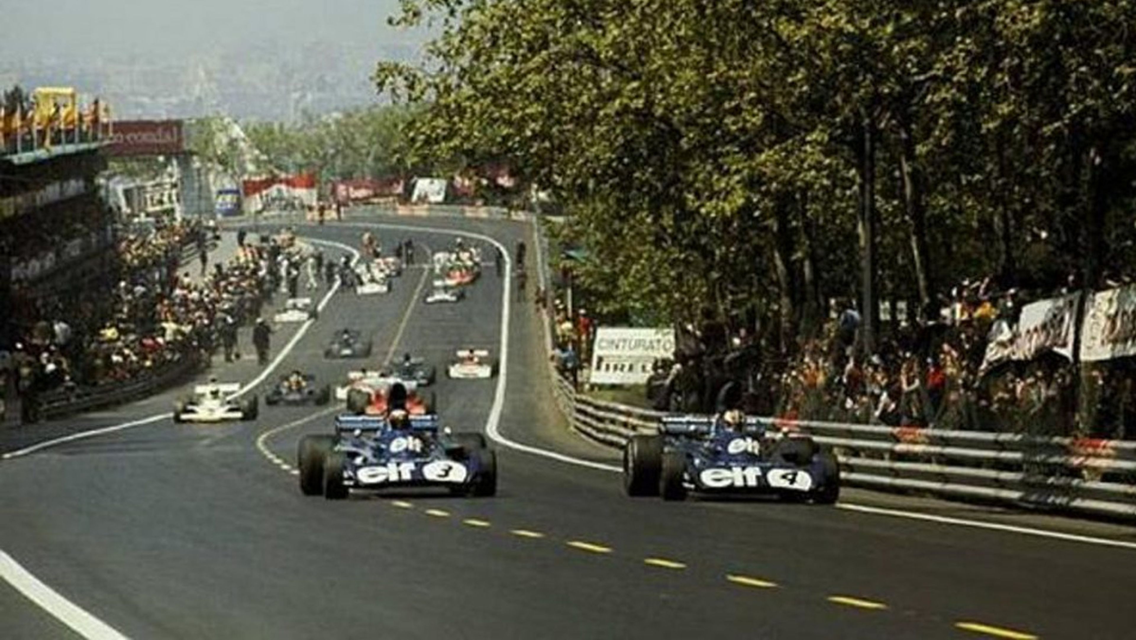 El GP de España 1975 disputado en Montjuic (Barcelona) única carrera en la que puntuó una mujer