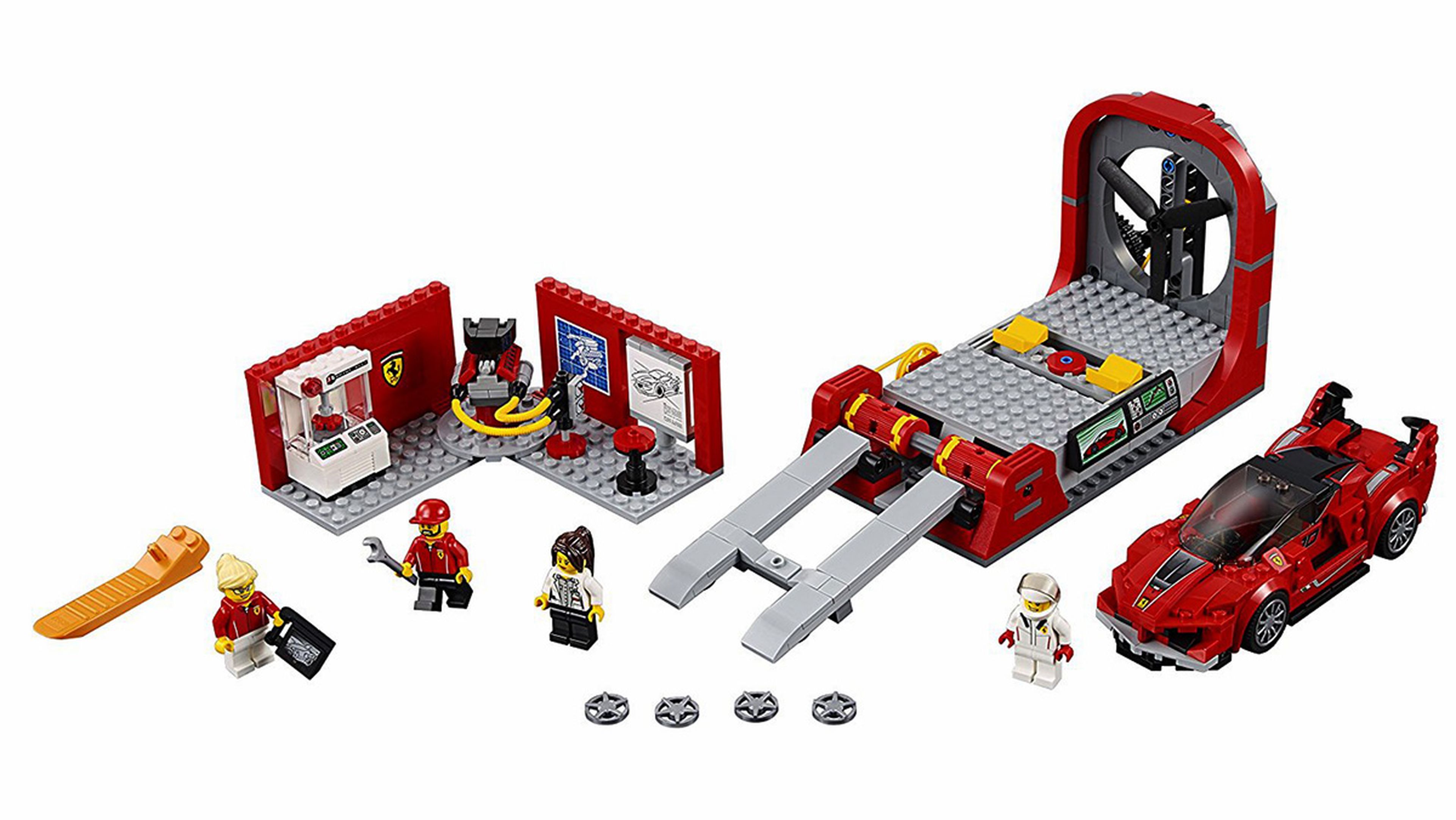 Los mejores coches de Lego por menos de 100 euros - Ferrari FXXK y centro de desarrollo