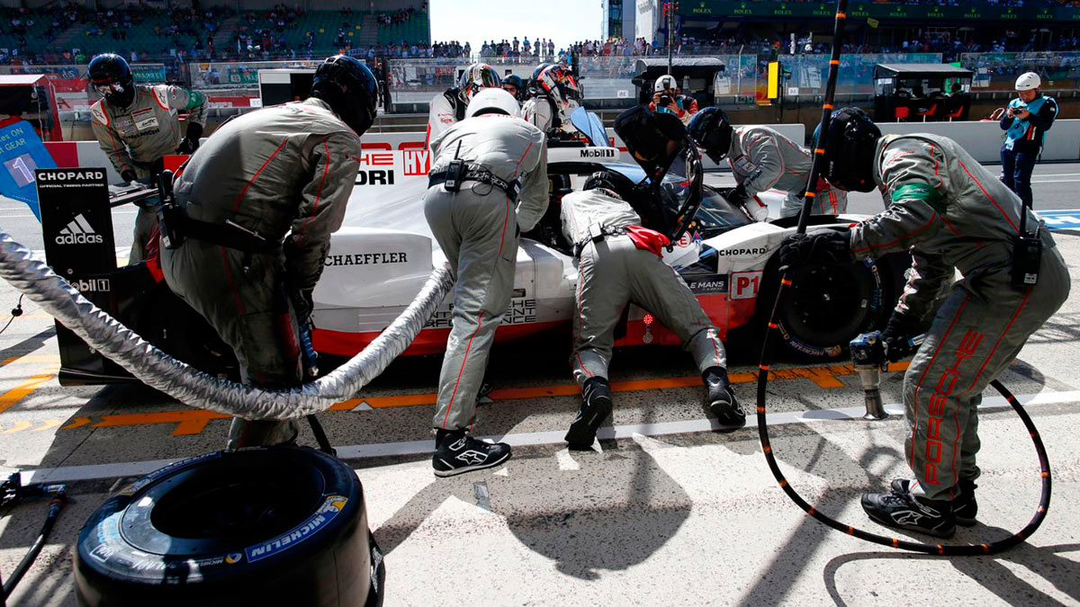 Equipo Porsche en Le Mans Equipo Porsche en Le Mans 919 hybrid competicion motorsport