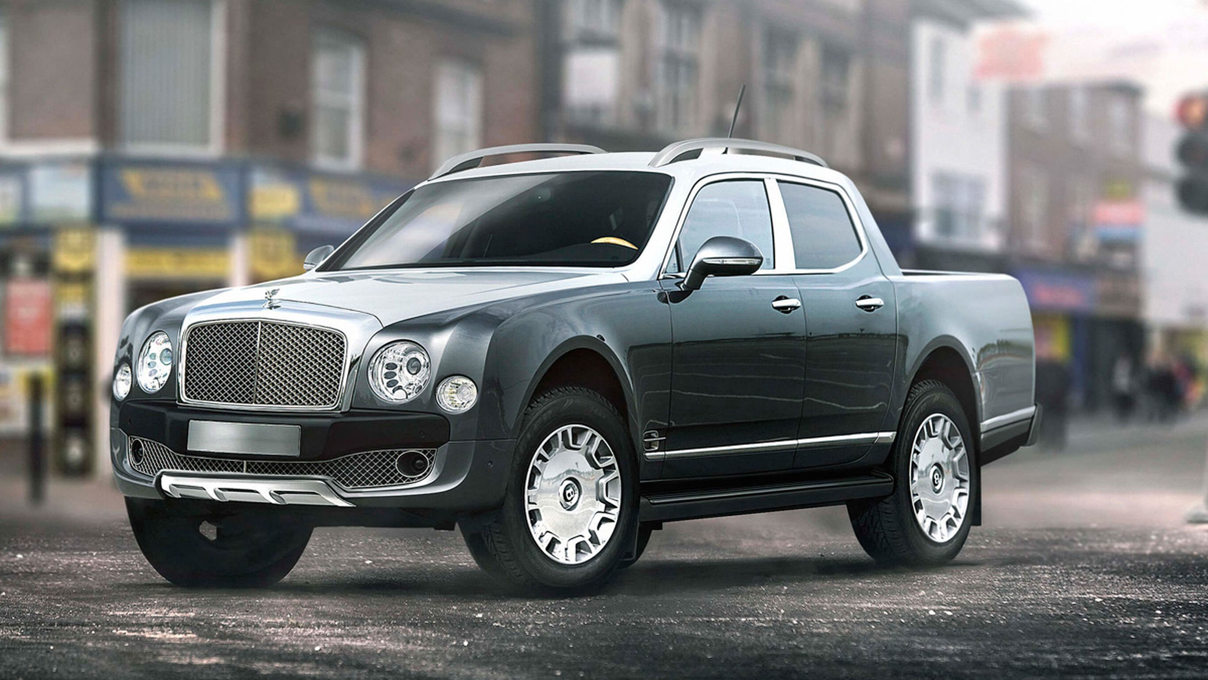 Renders de coches de lujo convertidos en pick-ups: Bentley Mulsanne