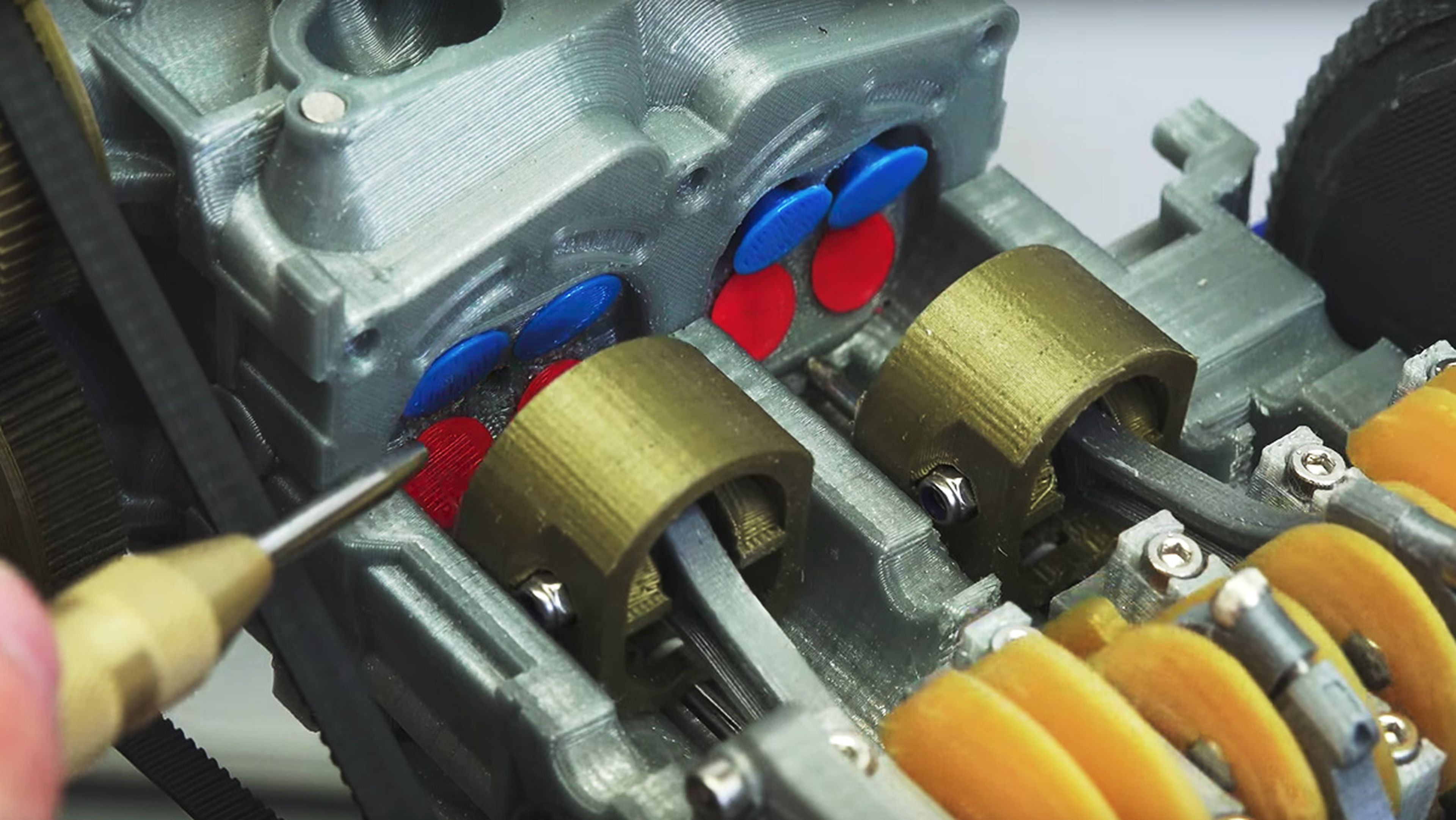 Así funciona el motor bóxer de un Subaru impreso en 3D