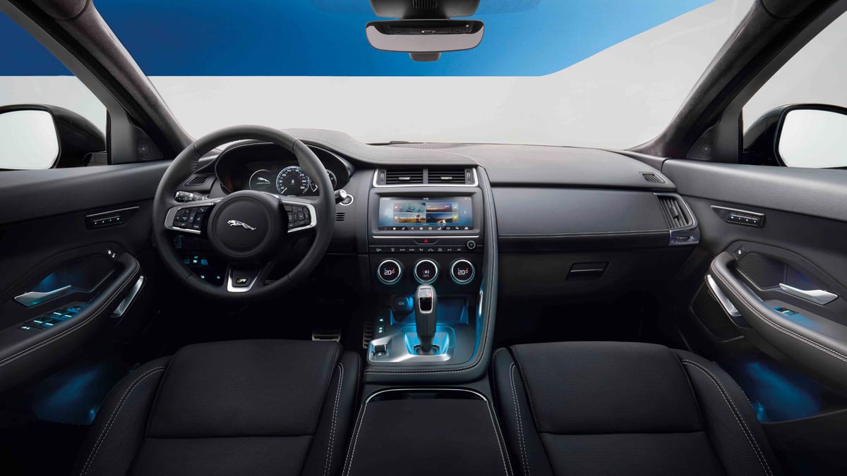 Jaguar E-Pace interior Jaguar E-Pace SUV compacto lujo
