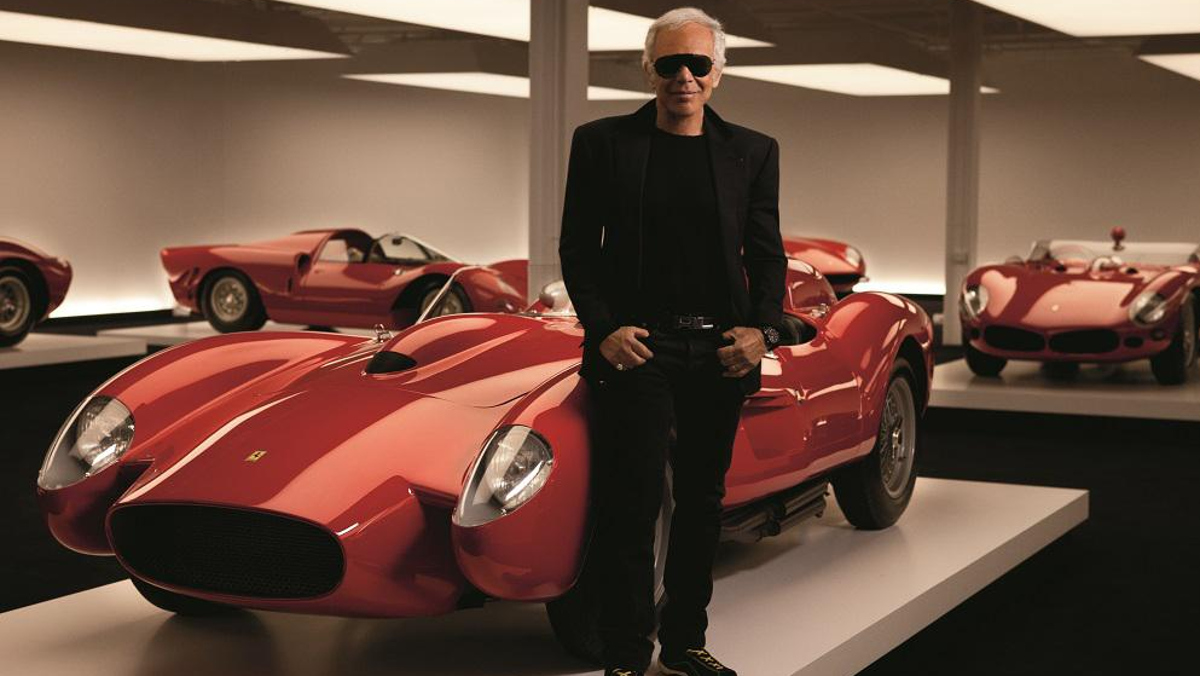 Ralph Lauren y uno de sus Ferrari favoritos Ralph Lauren y uno de sus Ferrari favoritos