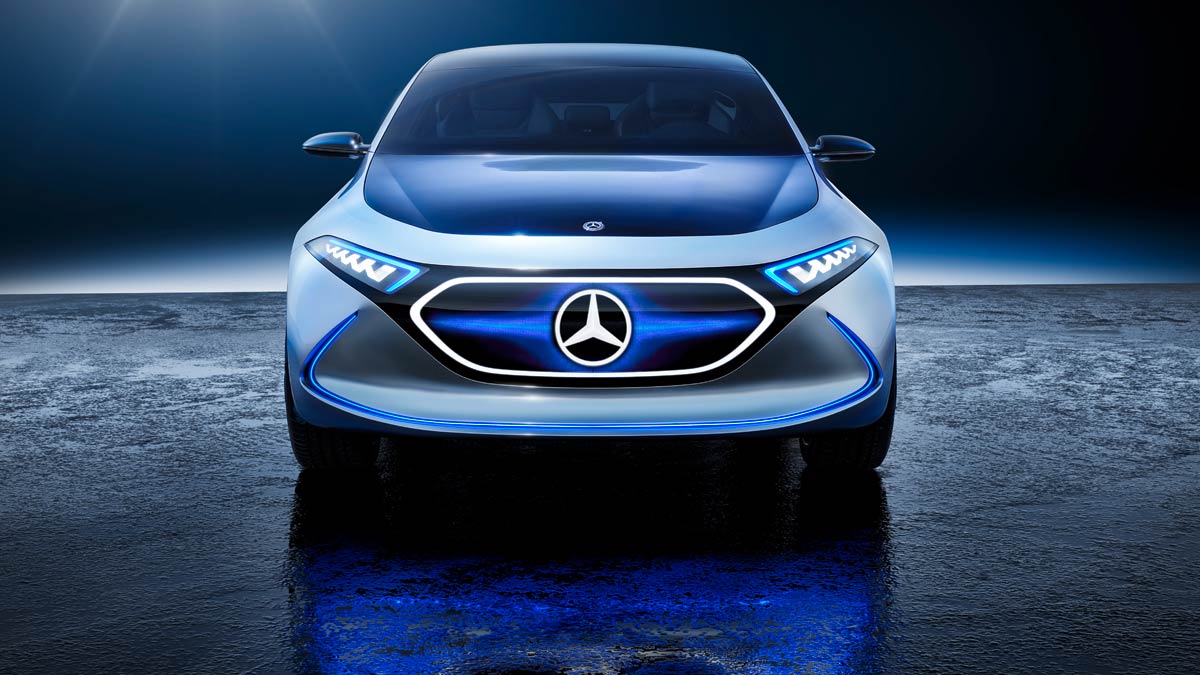 Mercedes EQ A Concept frontal Mercedes EQ A Concept eléctrico compacto