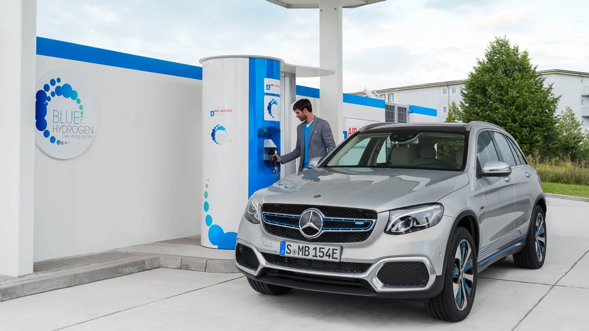 Mercedes GLC F-CELL gasolinera de hidrogeno Mercedes GLC F-CELL hidrogeno pila de combustible hibrido
