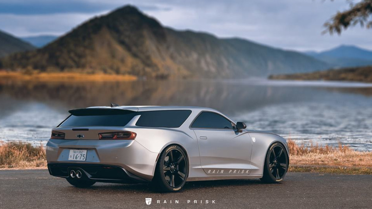 Un render transforma un Chevrolet Camaro en un Chevrolet Nomad. Y es  precioso 