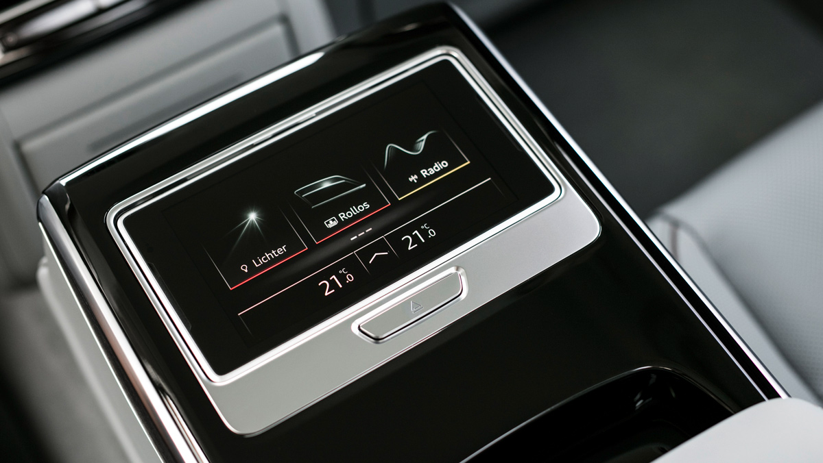 Prueba Audi A8 2017 (pantalla trasera) Prueba Audi A8 2017 (pantalla trasera)