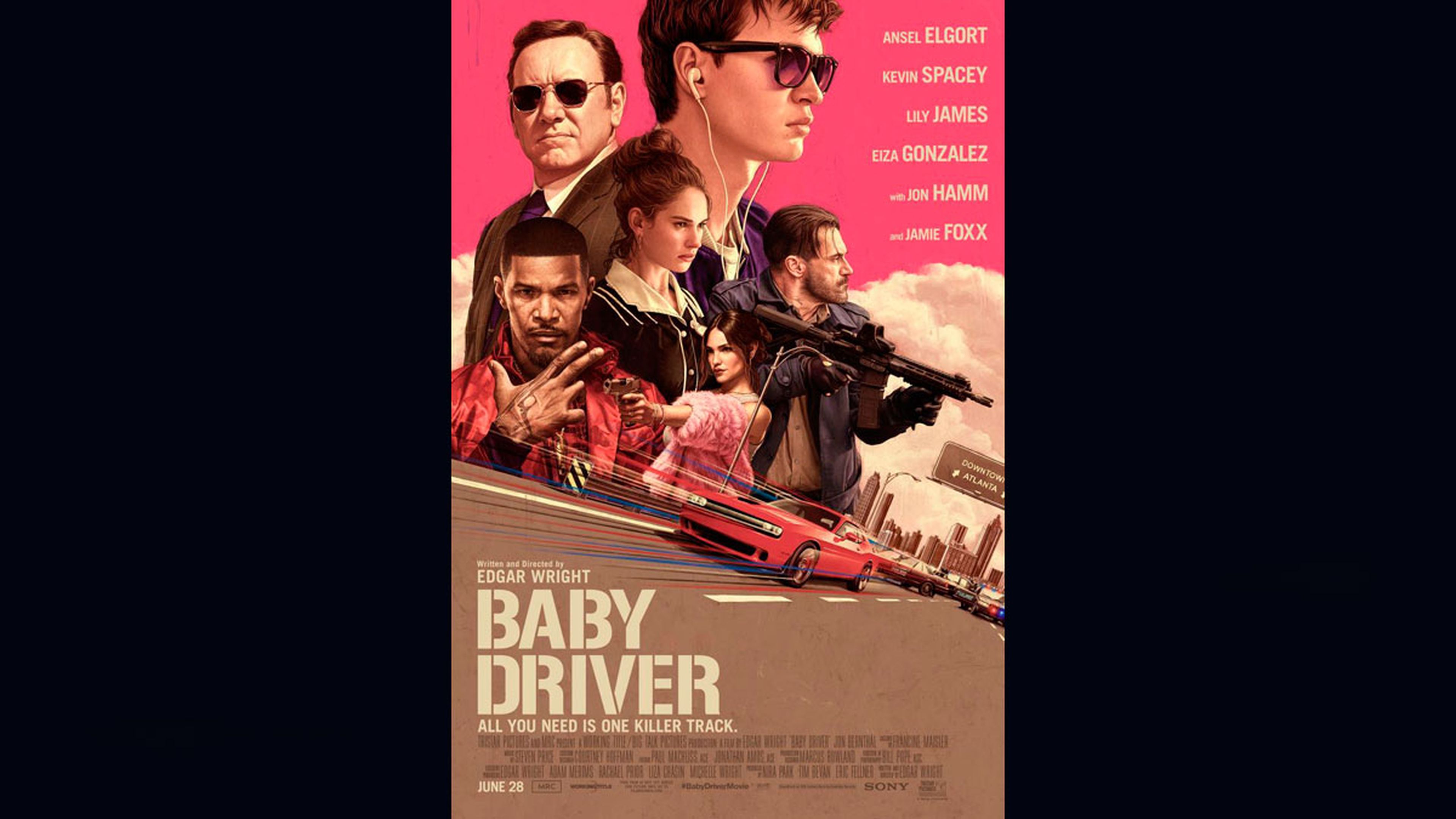 Mejores películas de coches de 2017: Baby Driver