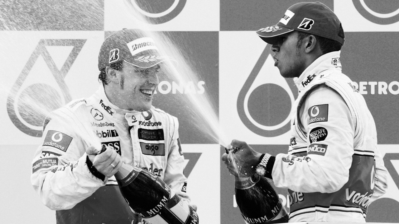 Alonso y Hamilton en 2007 Alonso y Hamilton en 2007