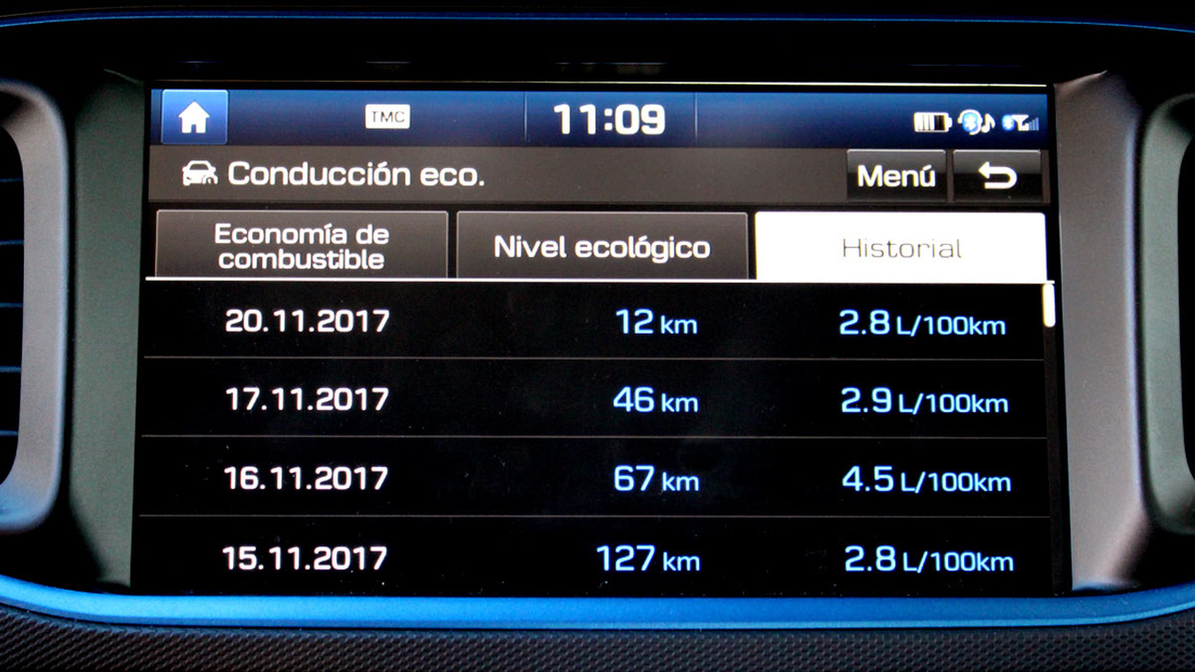 Consumos del Hyundai Ioniq plug-in Hybrid