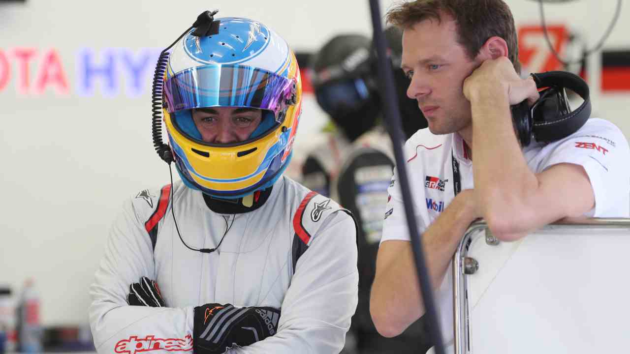 Fernando Alonso en su test con Toyota de Le Mans Fernando Alonso en su test con Toyota de Le Mans