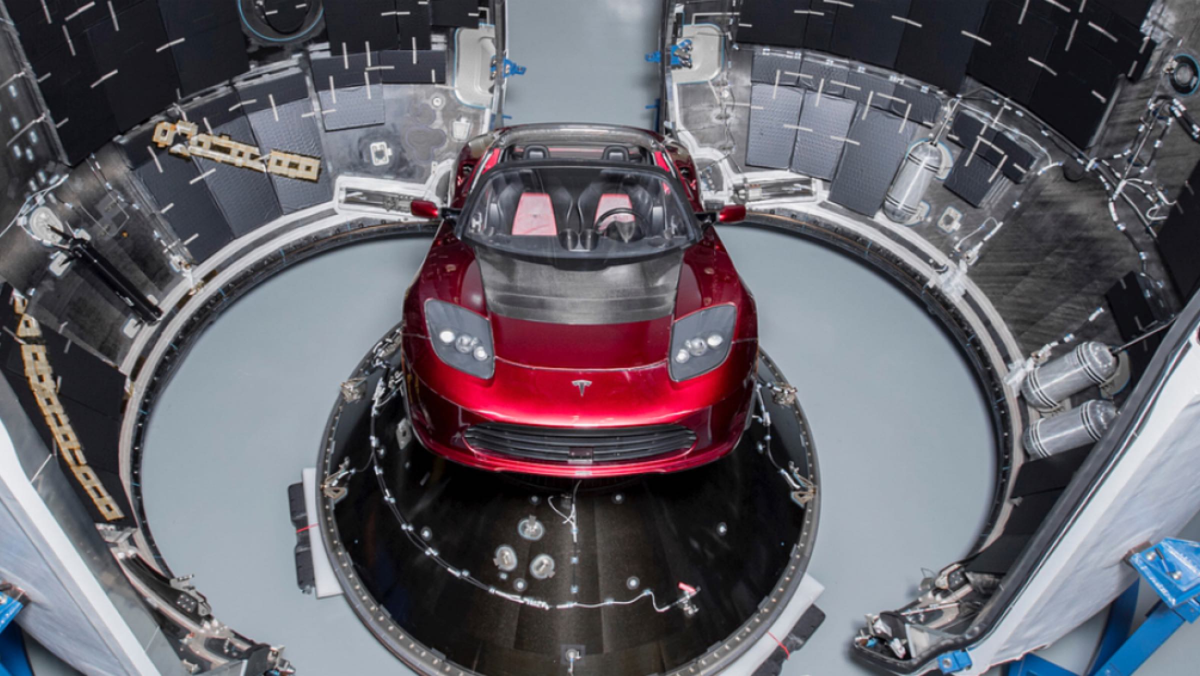Tesla Roadster espacio Tesla Roadster espacio