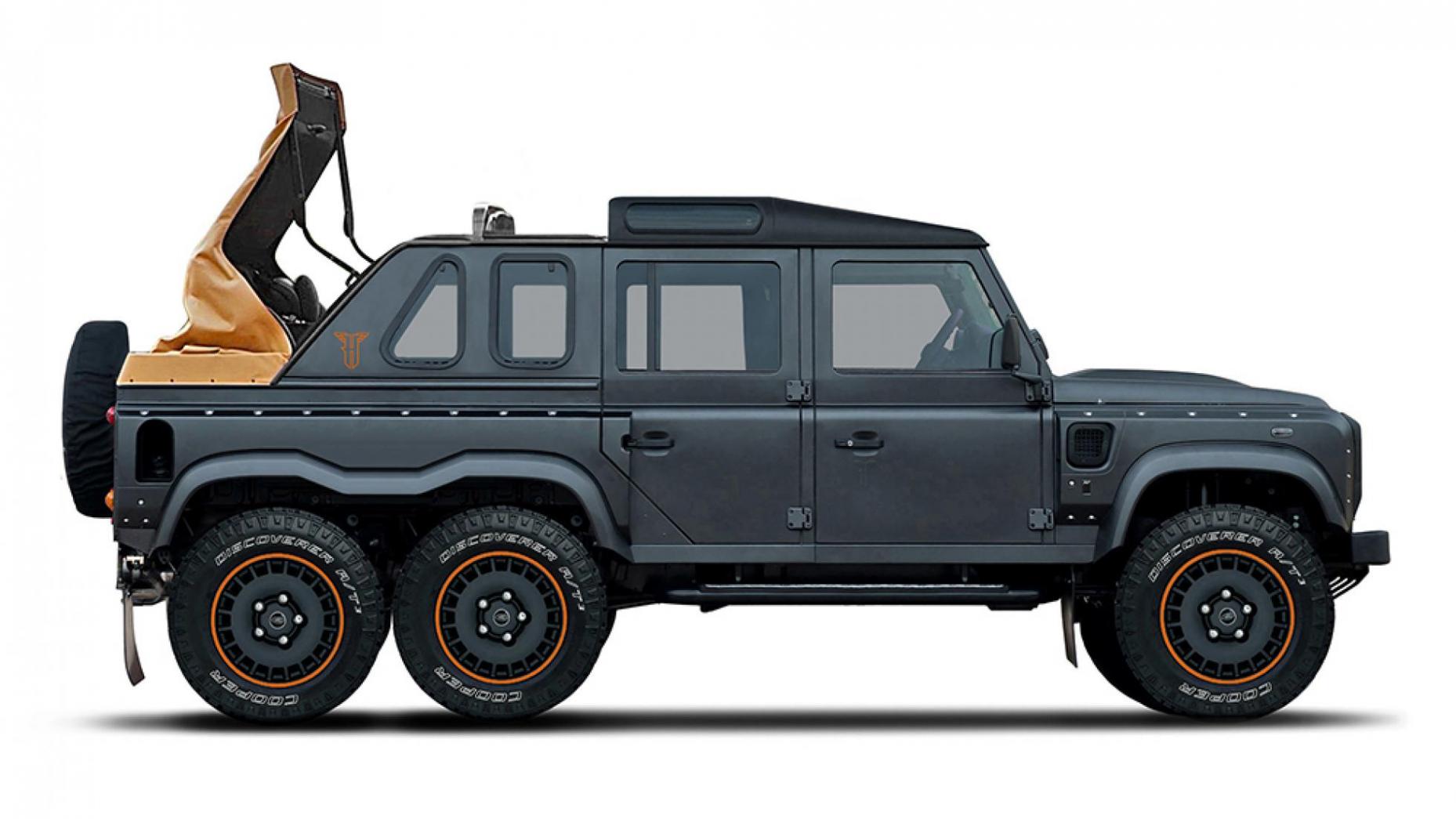 Land Rover Defender Kahn 6x6 Flying Hustman todoterreno lujo off-road off road especial loco