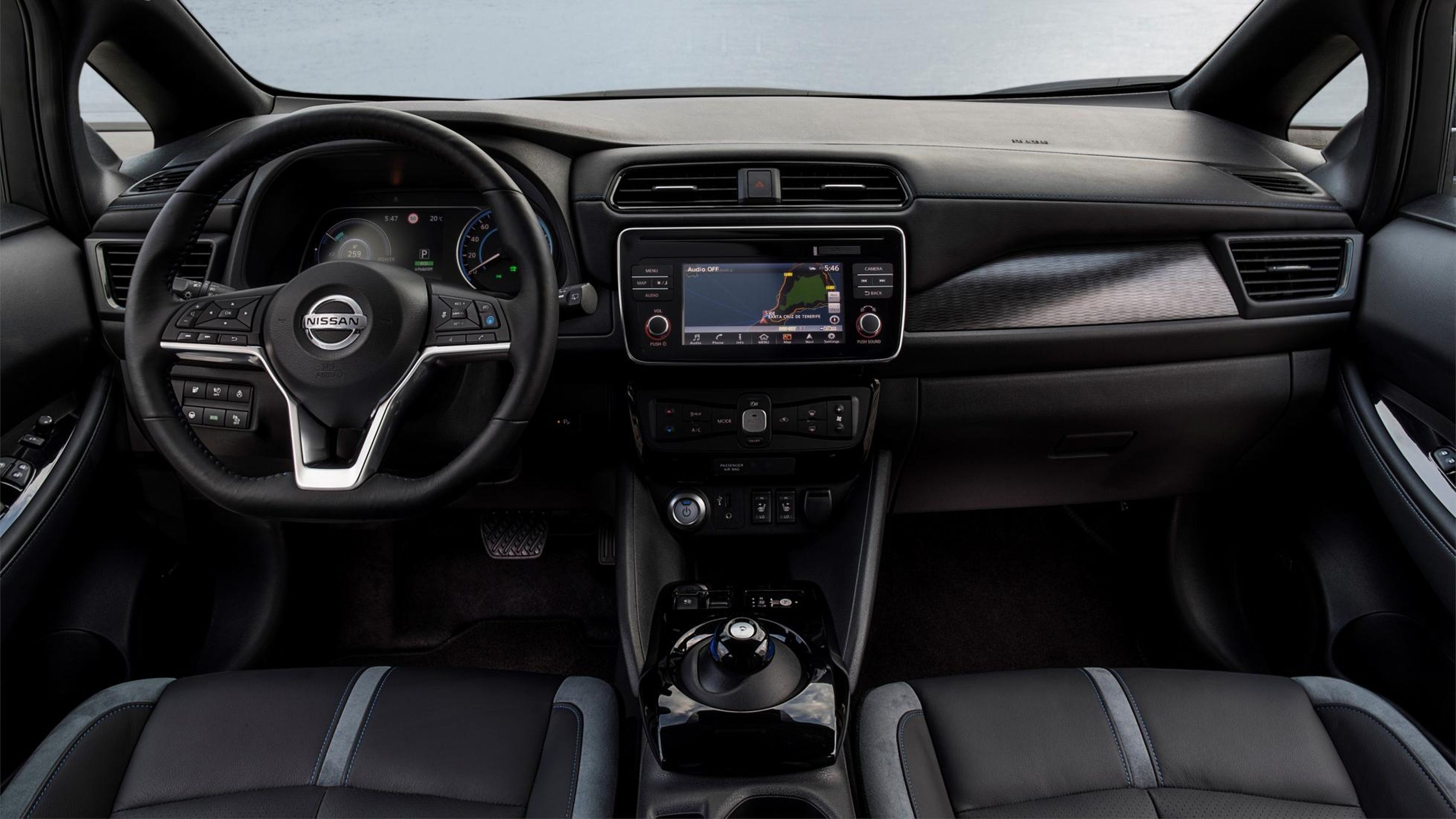 Prueba Nissan Leaf 2018 interior