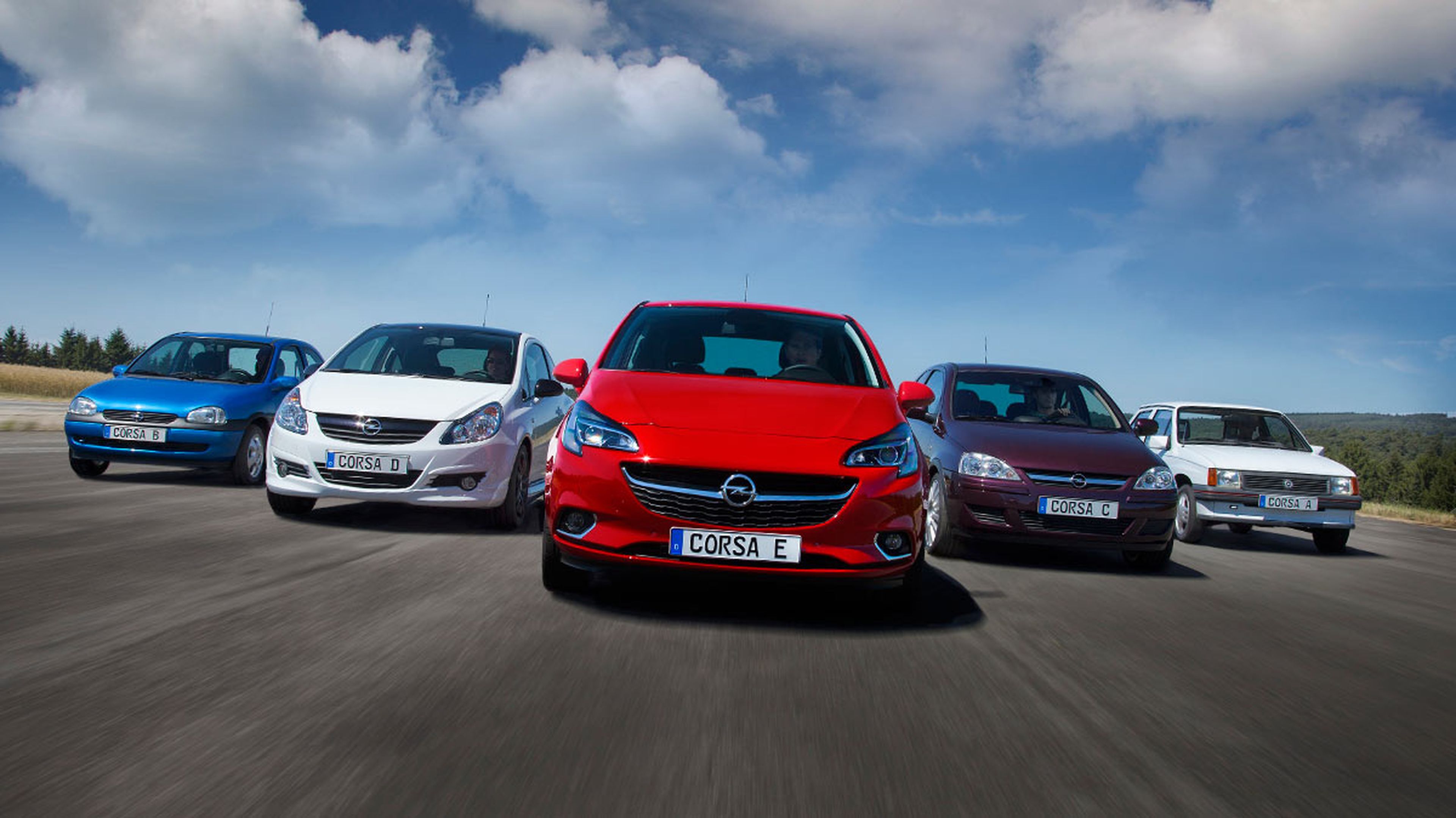 Las cinco generaciones del Opel Corsa