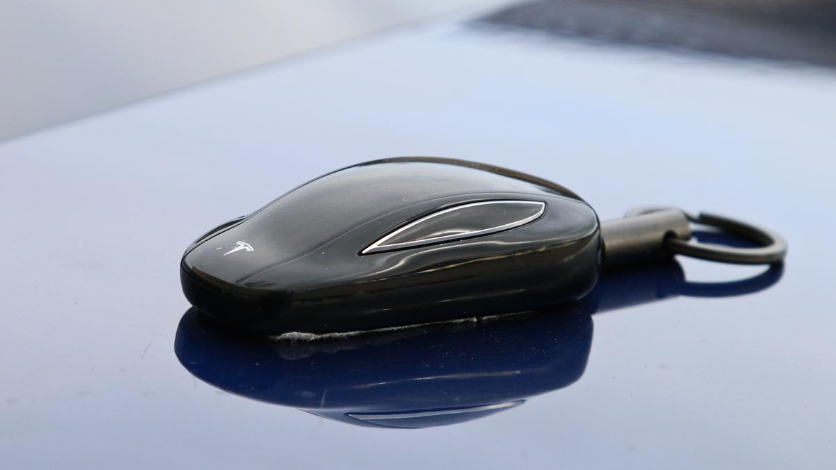 Llave del Tesla Model X inteligente futuro miniatura objeto