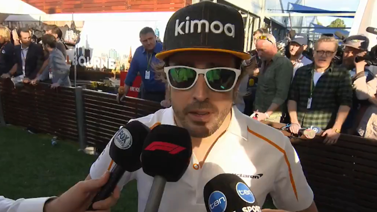 Alonso, feliz como una perdiz en Australia F1 2018 Alonso, feliz como una perdiz en Australia F1 2018
