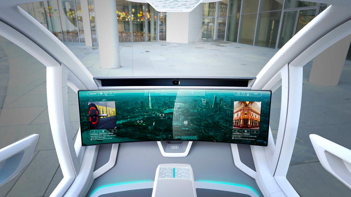 Coche volador de Audi compacto electrico volar avion dron futuro