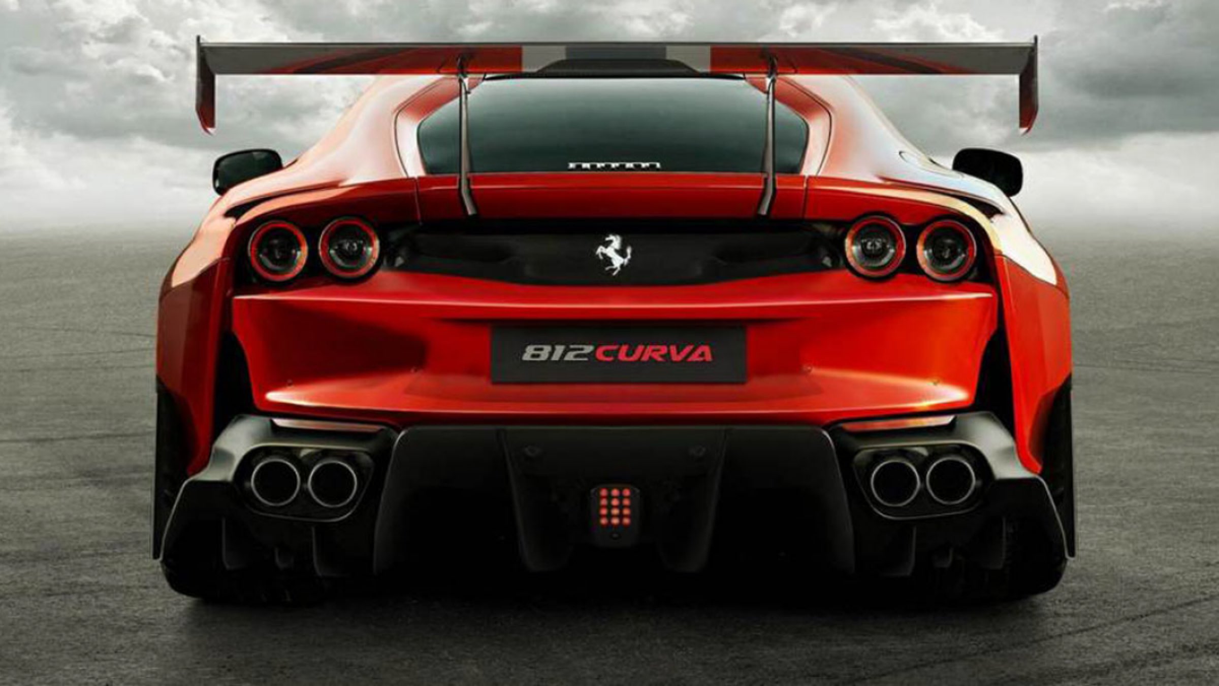 Ferrari 812 Curva render Ferrari 812 Curva render