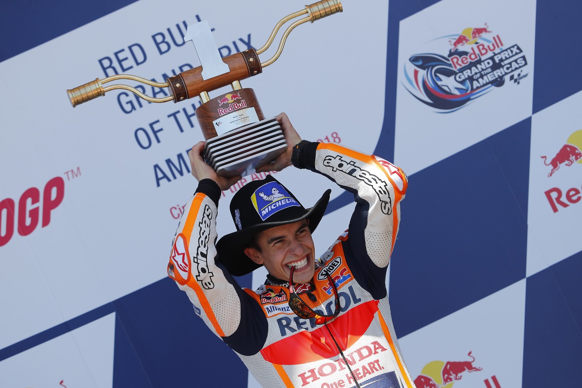 Marc Márquez volvió a escuchar abucheos en Austin Marc Márquez volvió a escuchar abucheos en Austin