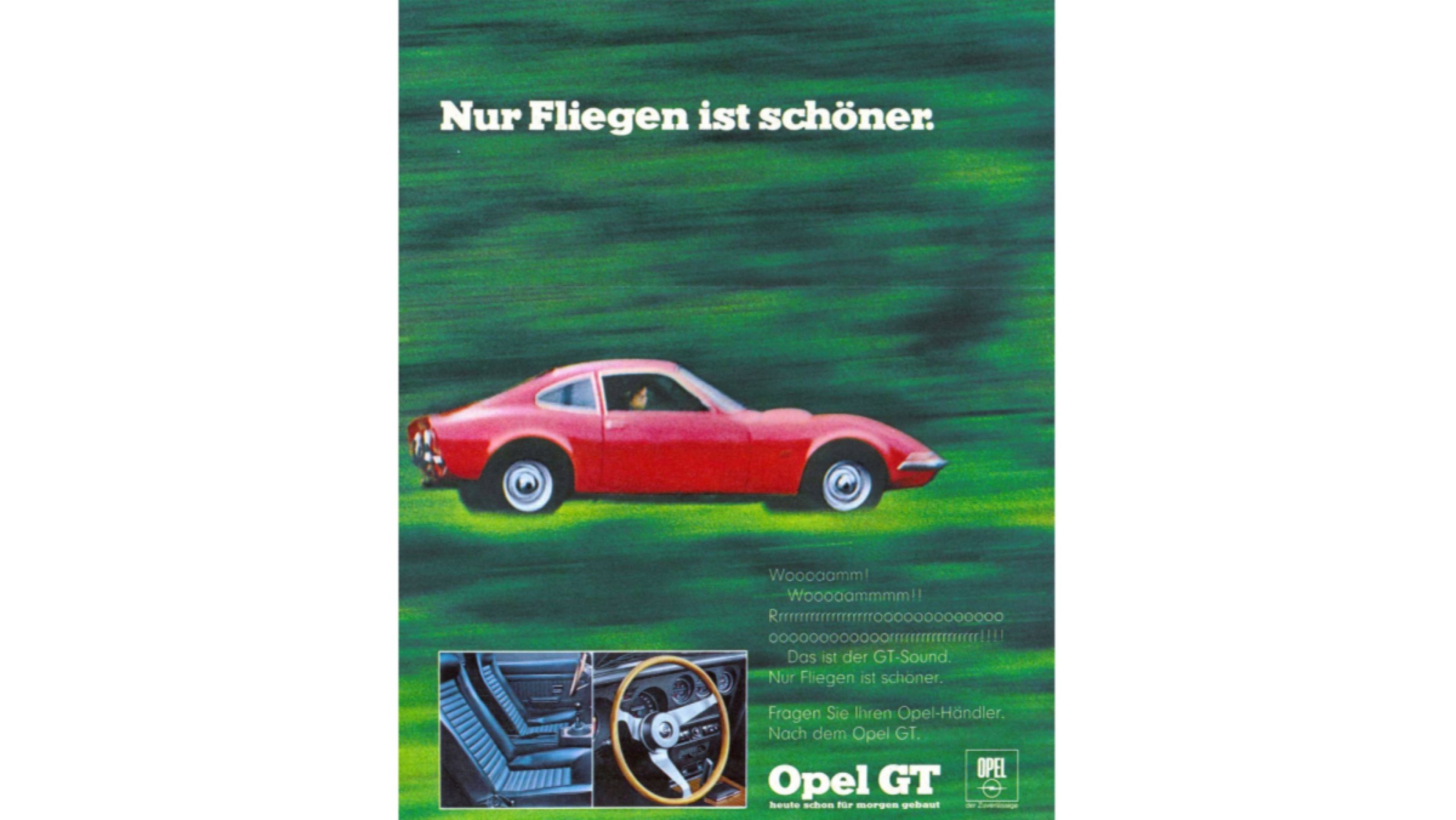 Opel GT publicidad