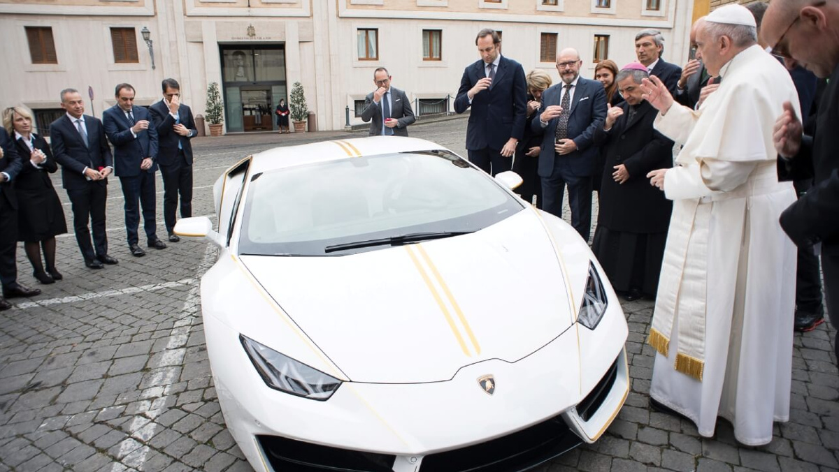 Se vende el Lamborghini Huracán del Papa Se vende el Lamborghini Huracán del Papa