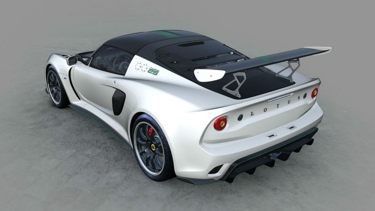 Zaga del Lotus Exige Cup 430 Type 25 blanco Zaga del Lotus Exige Cup 430 Type 25 blanco