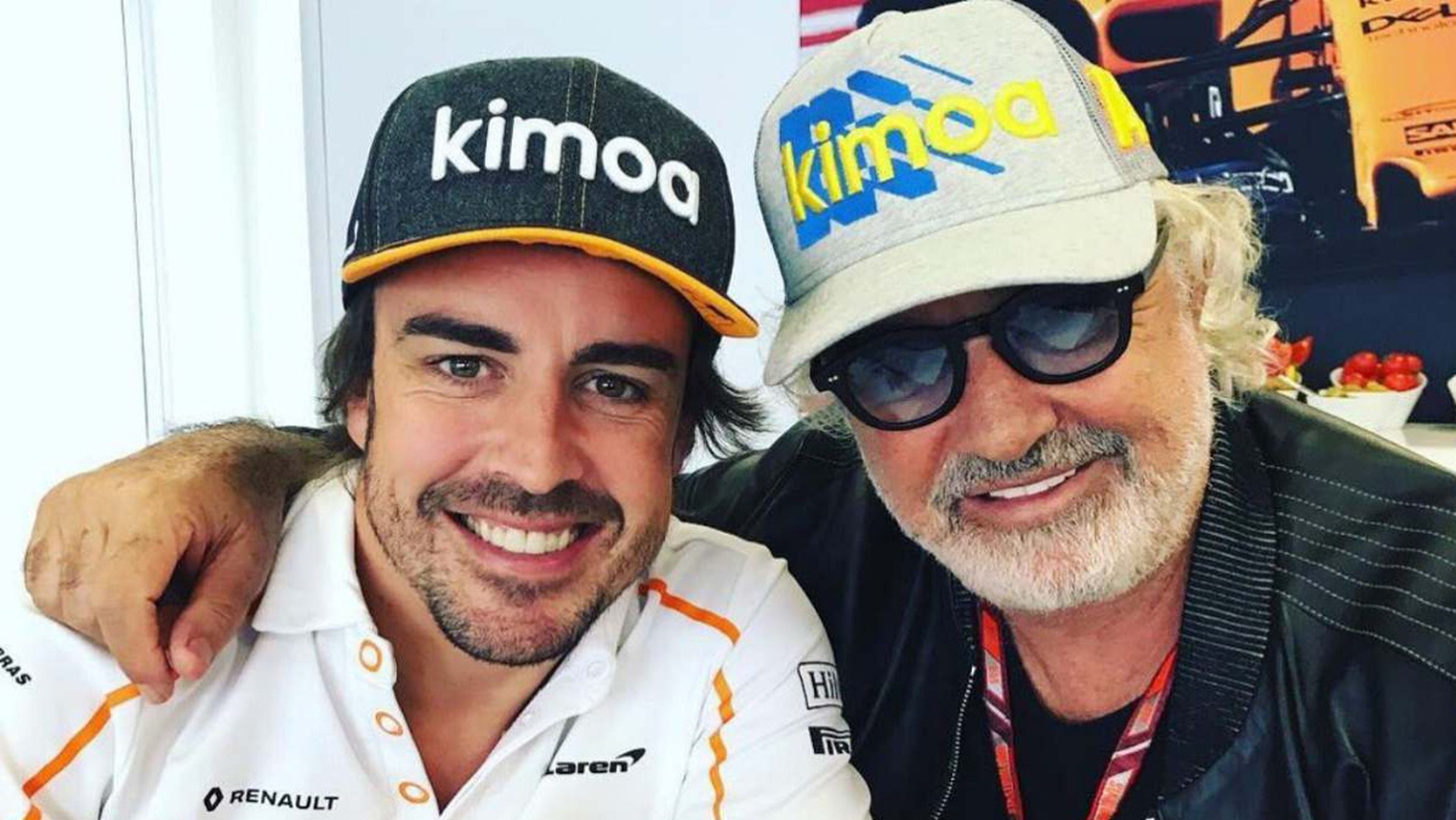Alonso y Briatore, felices como perdices en Bakú