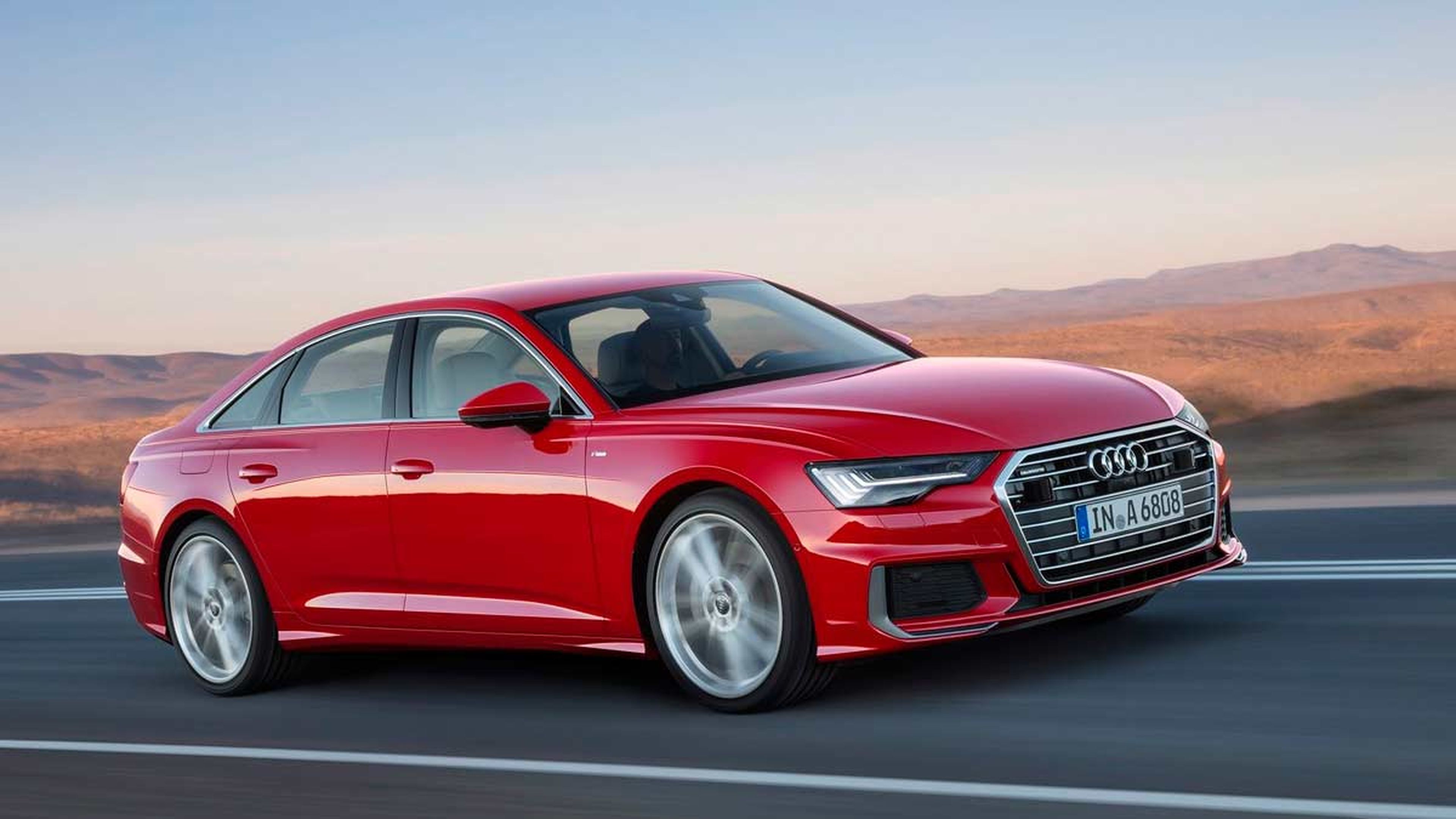 Audi A6 2018 rojo