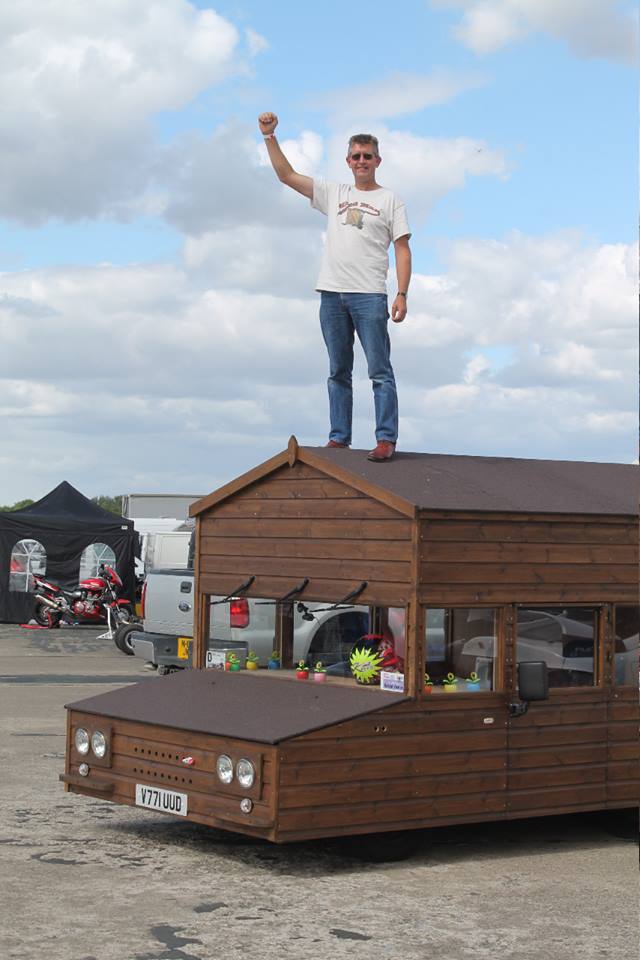 La caseta con ruedas más veloz del mundo Fastest shed