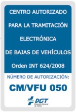 Dar de baja un coche Distintivo CAT autorizado