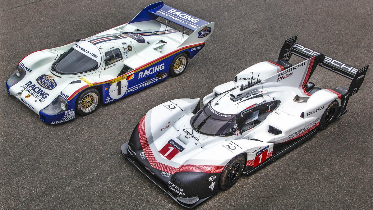General de los Porsche 956 y 919 en Nurburgring General de los Porsche 956 y 919 en Nurburgring