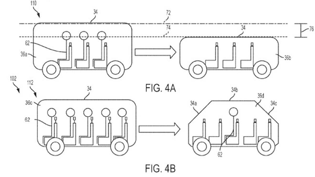 Patente coche futuro General Motors GM prototipo transformer transformados