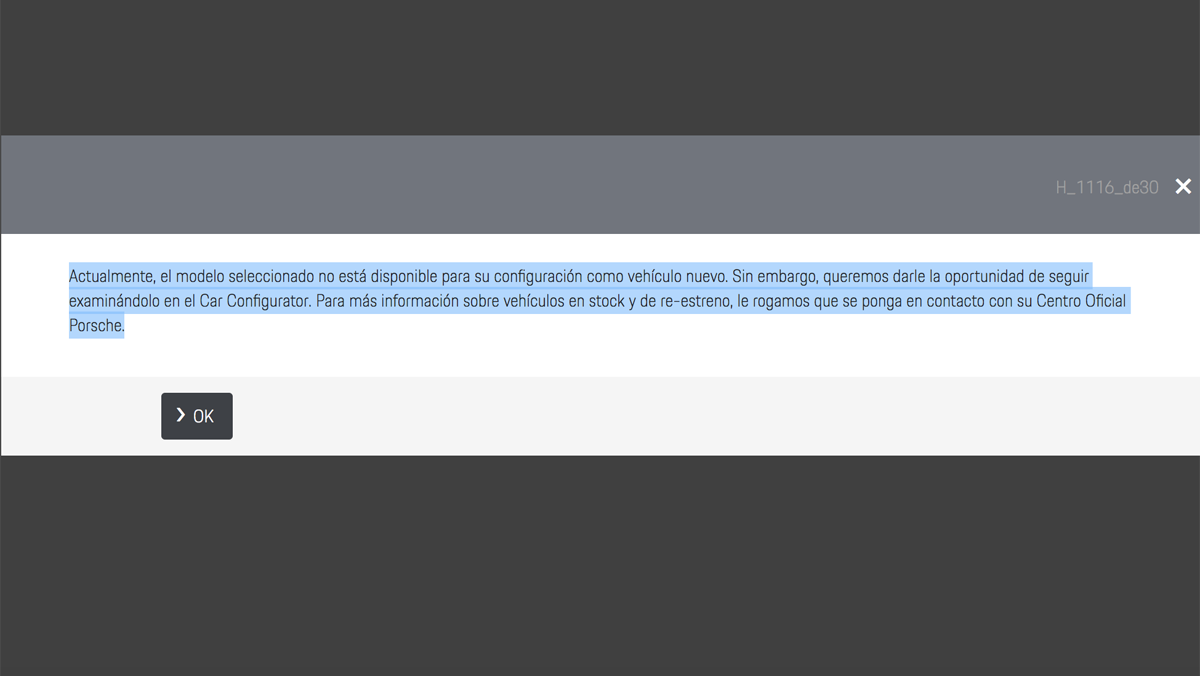 Mensaje Porsche emisiones Mensaje Porsche emisiones
