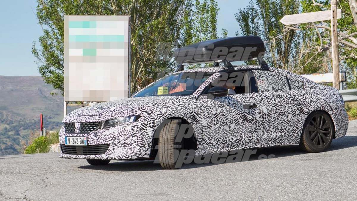 Peugeot 508 híbrido hibrido enchufable berlina tecnologia camuflado futuro